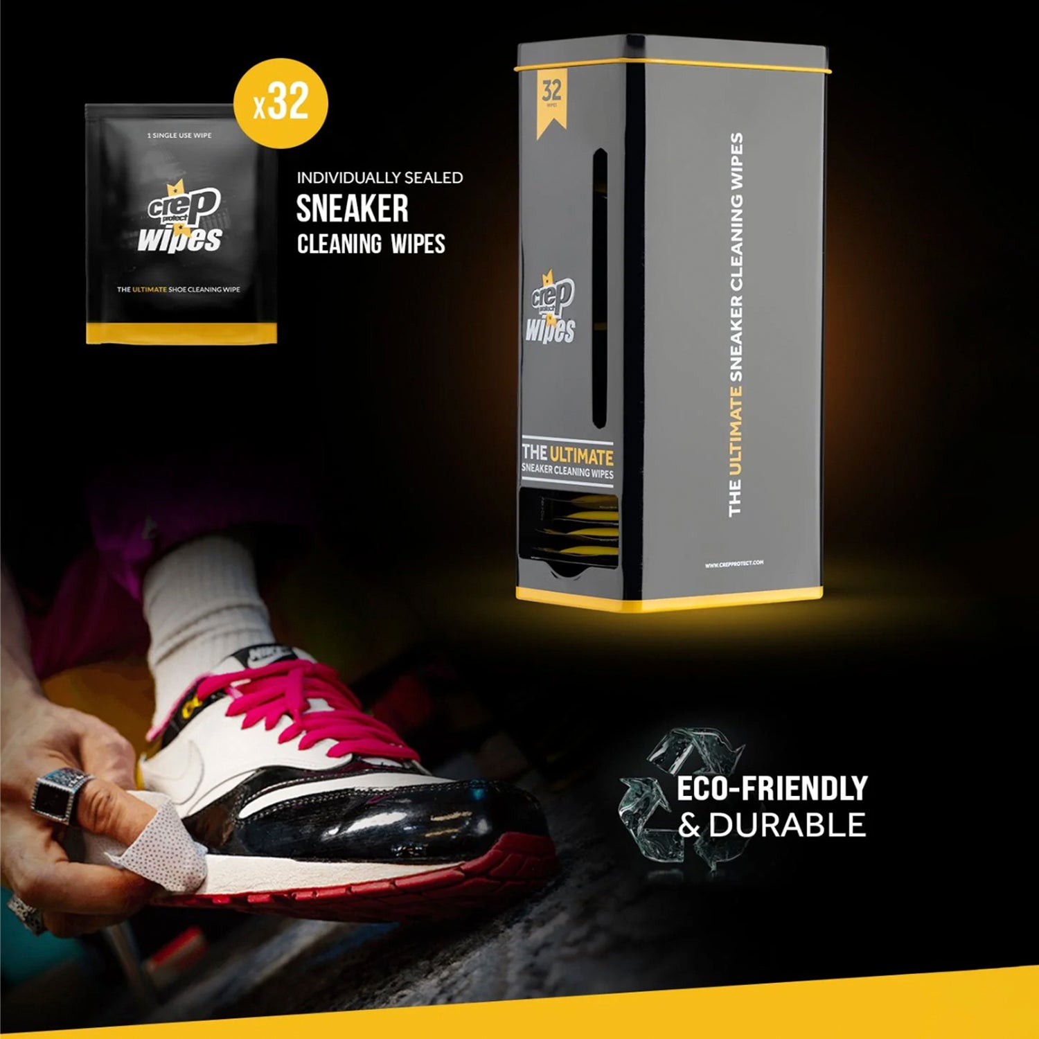 Toallitas Limpiadoras x32 Crep Protect detalles del producto