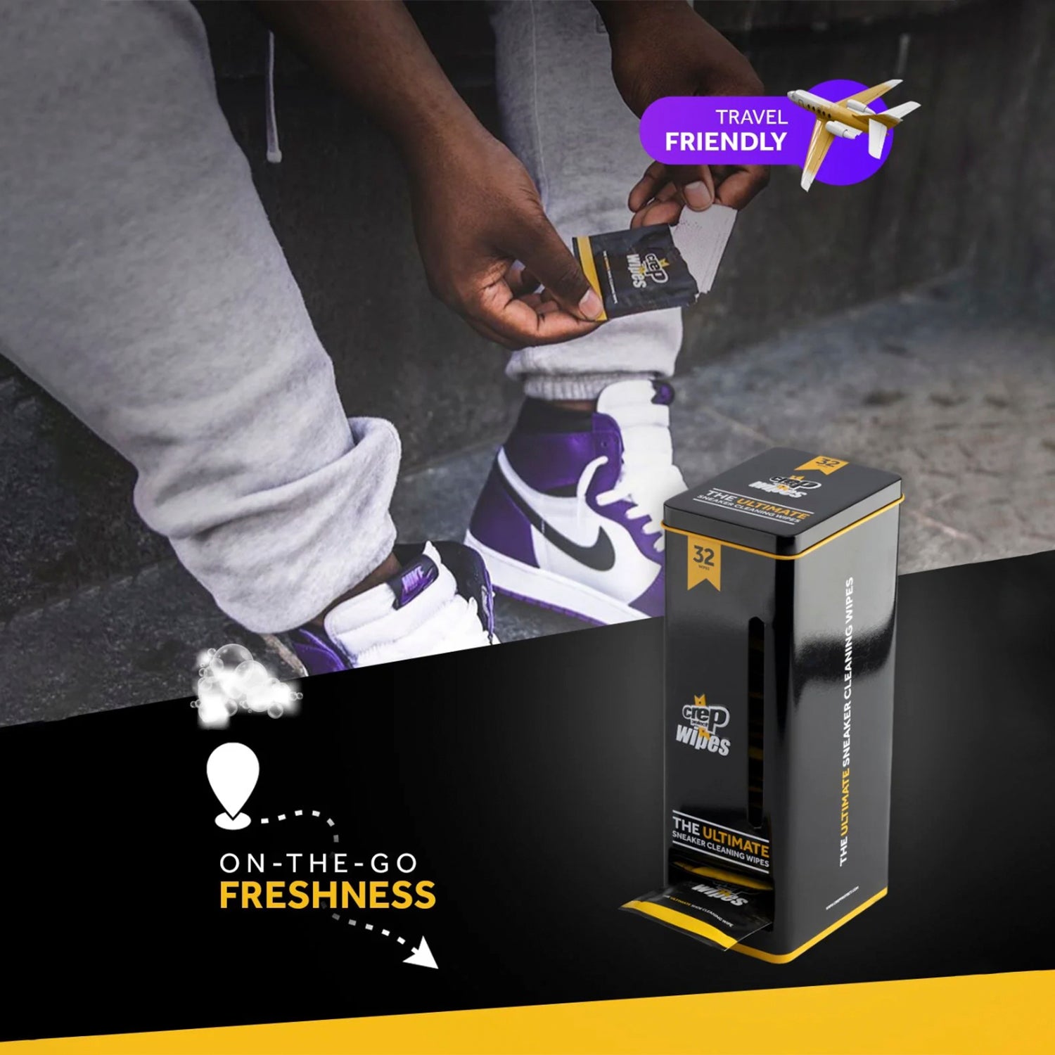 Toallitas Limpiadoras x32 Crep Protect presentación oficial